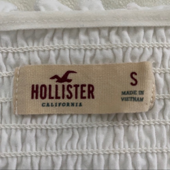 Hollister White Ruched Cropped Tube Top - Picture 7 of 7